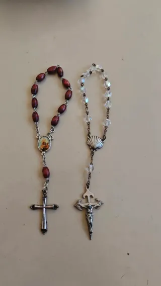 Lote 2 rosarios pequeños