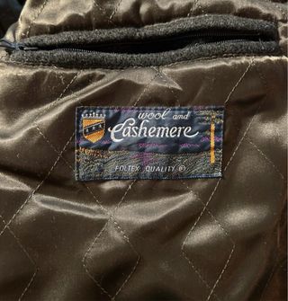 Abrigo Panan Lana Cashmere Negro