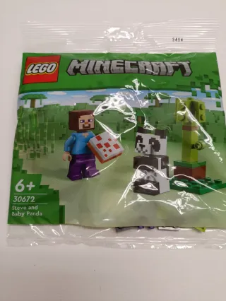 LEGO Minecraft 30672 Steve y Panda Bebé
