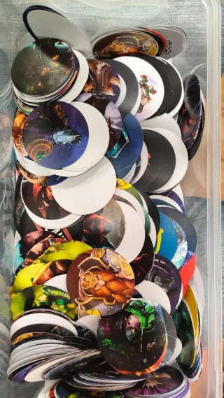 Lote 400 Plantillas para chapas Videojuegos 5cm