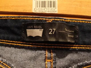 Pantalón Levi's chica azul oscuro talla 27 skinny