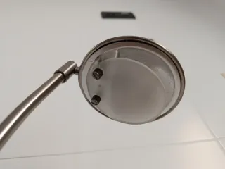 Lámpara de escritorio metal naranja