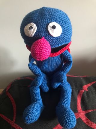 Marioneta Coco Barrio Sésamo Crochet