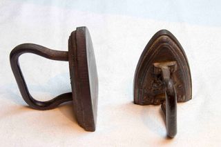 Planchas de hierro fundido antiguas