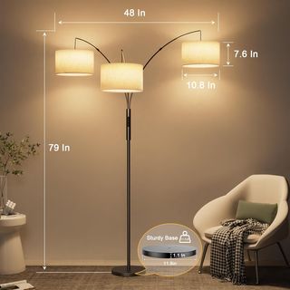 Lampada ad arco 36W 3000lm soggiorno LE023