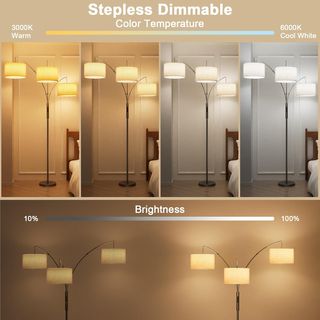 Lampada ad arco 36W 3000lm soggiorno LE023