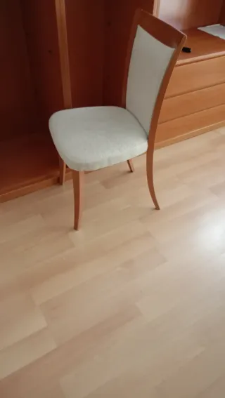 4 Sillas Comedor Tapizadas Madera