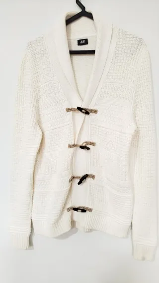 Casaco malha H&M branco tamanho único