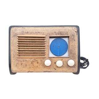 Radio ricevitore a valvole autocotruita d'epoca