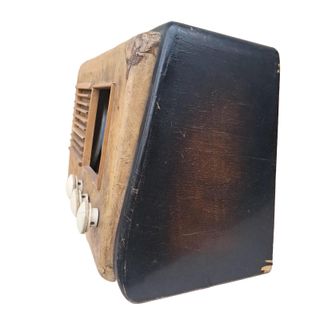 Radio ricevitore a valvole autocotruita d'epoca