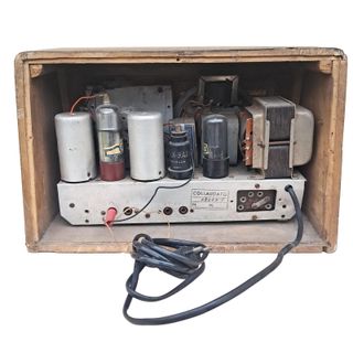 Radio ricevitore a valvole autocotruita d'epoca