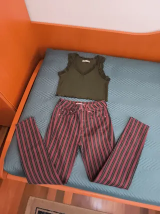 Conjunto camiseta y Pantalón Rayas