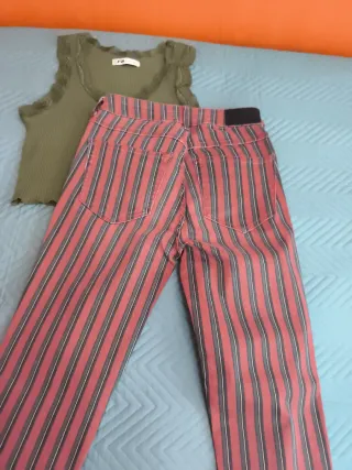 Conjunto camiseta y Pantalón Rayas