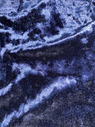 Camisa terciopelo azul Zara