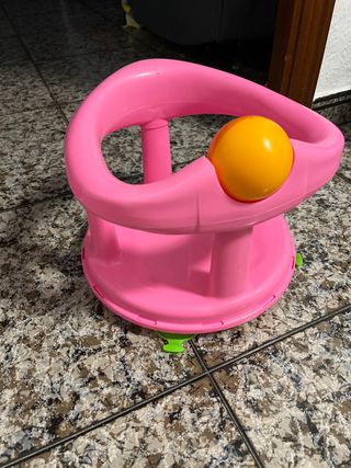 Sillita bebé para bañera rosa