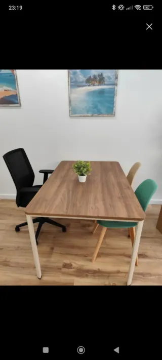 Mesa Comedor Madera y Metal