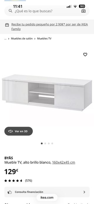 Mueble TV Blanco Ikea
