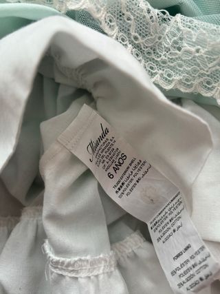 Vestido ceremonia niña talla 6 años