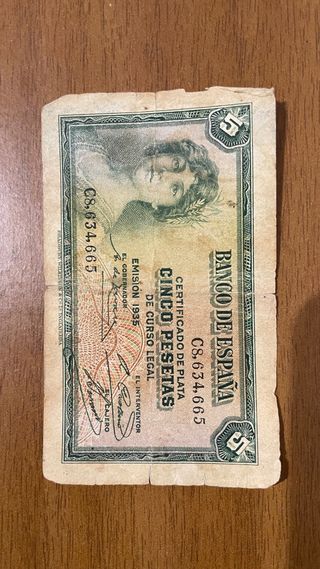 Lote Pesetas: Billetes y Monedas Antiguas