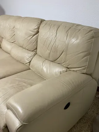 Sofá eléctrico extensible beige
