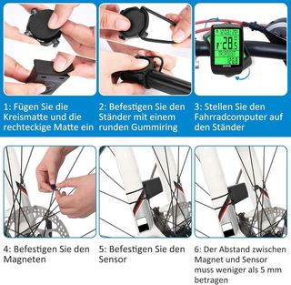 Ciclocomputador Inalámbrico Sospíro 20 Funciones