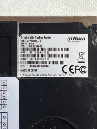 Videoportero Dahua VTO2000A