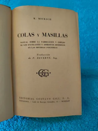 Libro de colas y masillas