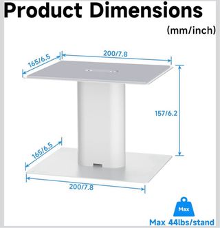 Soportes Altavoces Escritorio Blancos