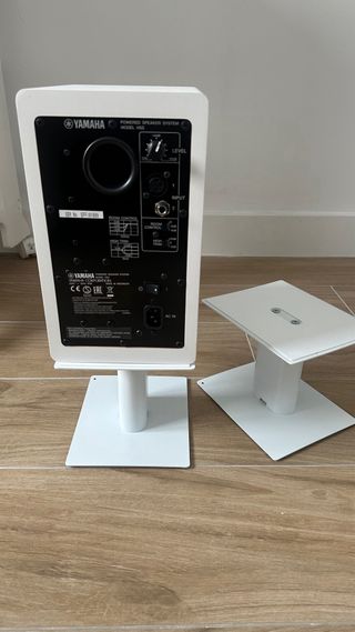 Soportes Altavoces Escritorio Blancos