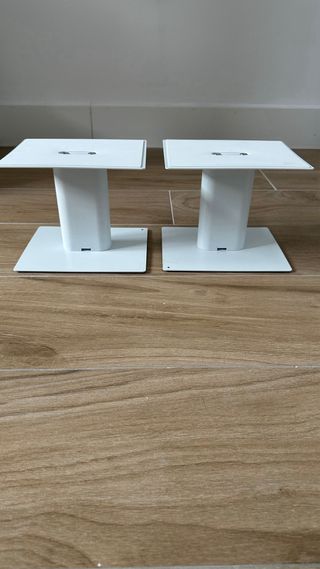 Soportes Altavoces Escritorio Blancos