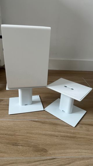 Soportes Altavoces Escritorio Blancos