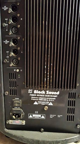 Subwoofer Black Sound Serie Fiber SUB/1AMP