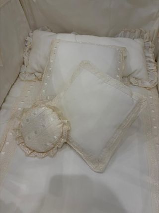 Vestidura Cuna 60x120 Encaje Beige