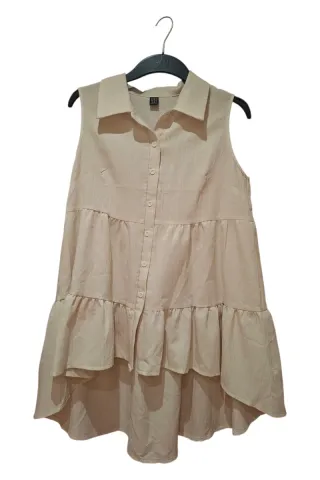 Blusa asimétrica Shein Talla M Beige