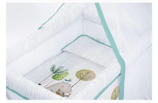 Mini Cuna NAF NAF + Sábanas + Edredón