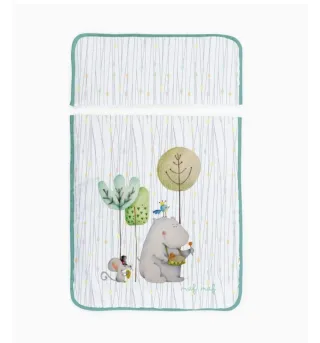 Mini Cuna NAF NAF + Sábanas + Edredón