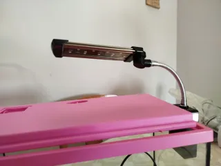 Acuario 15L Rosa con lámpara de led,termostato