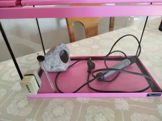 Acuario 15L Rosa con lámpara de led,termostato