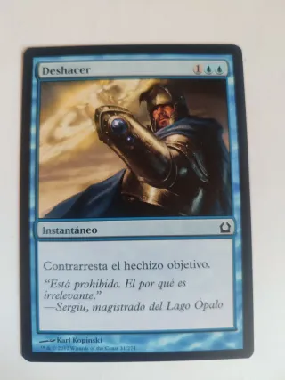 Carta Magic Deshacer MTG 31/274