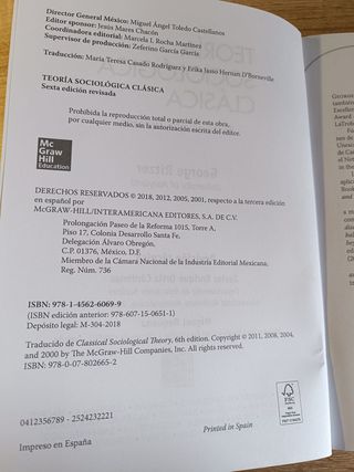 TEORIA SOCIOLOGICA CLASICA