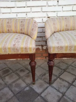 Sillon descalzadora Isabelino Madera Maciza retro