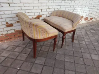 Sillon descalzadora Isabelino Madera Maciza retro