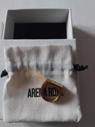 Anillo ARENA ROJA dorado