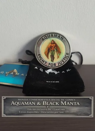 Moneda conmemorativa DC – Aquaman & Black Manta