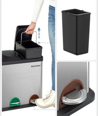 Cubo de basura Songmics 3 cubos reciclaje