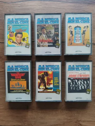 18 CASSETTES MÚSICA EN EL CINE_15€