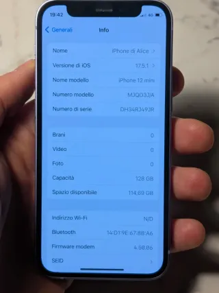 iPhone 12 mini 128GB Viola