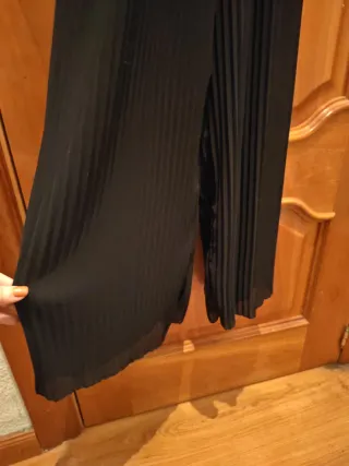 Mono negro plisado mujer talla 38