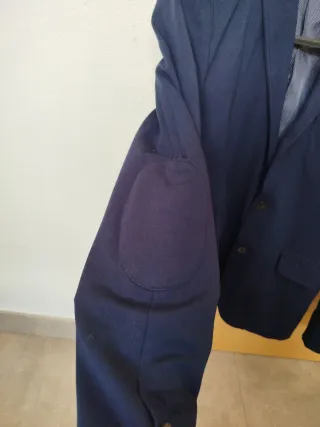 Chaqueta americana Mango Talla 40 Azul