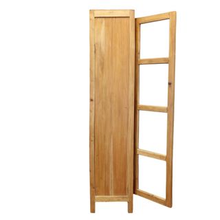 Vetrina Mogano con Ante Vetro 195 cm Marrone Alta